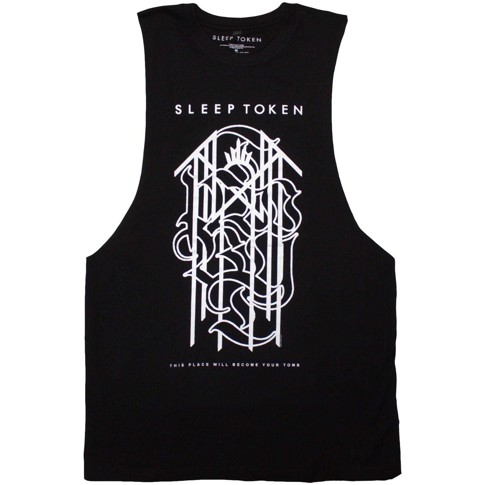 Sleep Token Unisex Vest T-Shirt: Tomb Sigil (Black)
