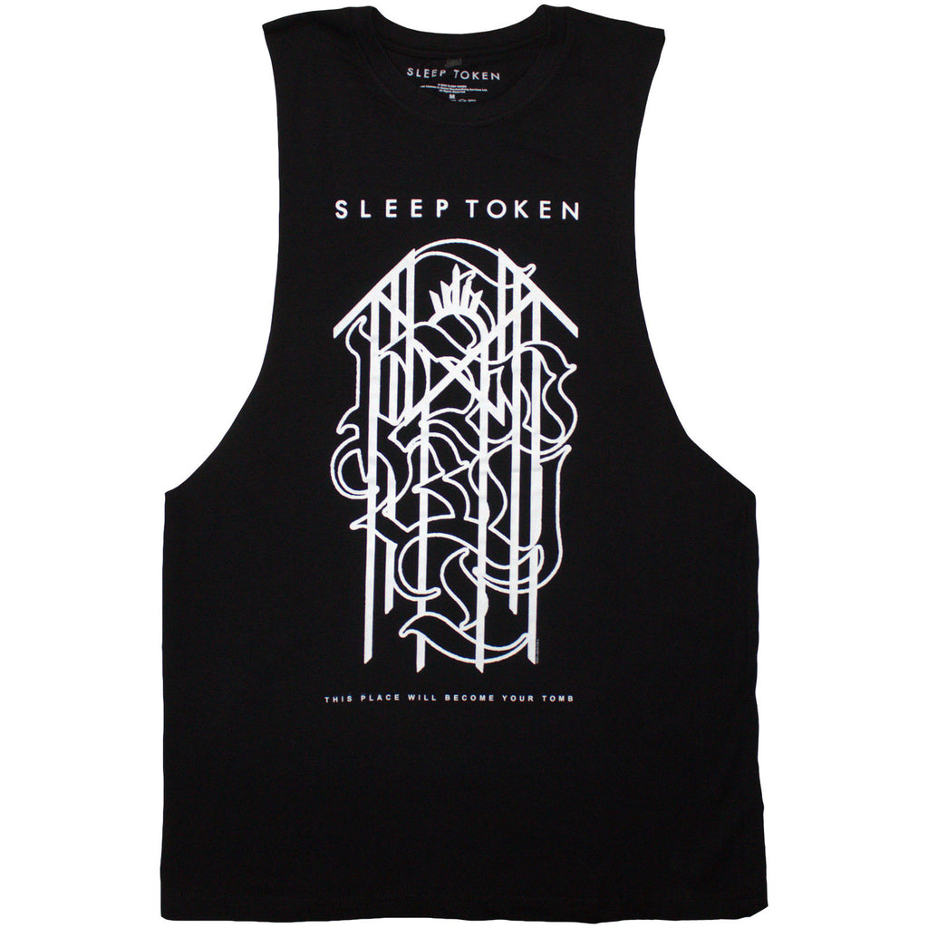 Sleep Token Unisex Vest T-Shirt: Tomb Sigil (Black)