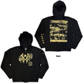 Sleep Token Unisex Zipped Hoodie: Patch (Black) (Back & Sleeve Print)