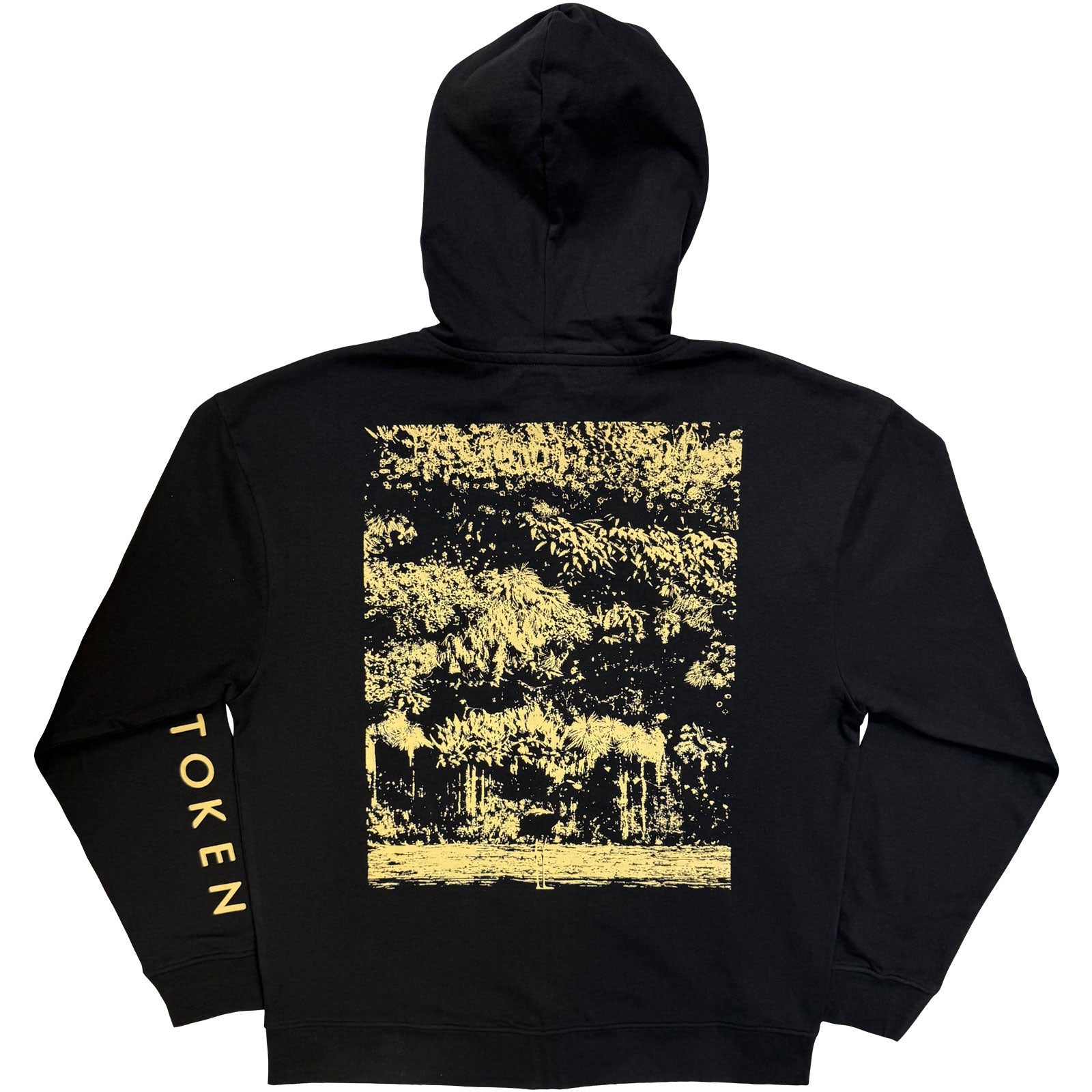 Sleep Token Unisex Zipped Hoodie: Patch (Black) (Back & Sleeve Print)