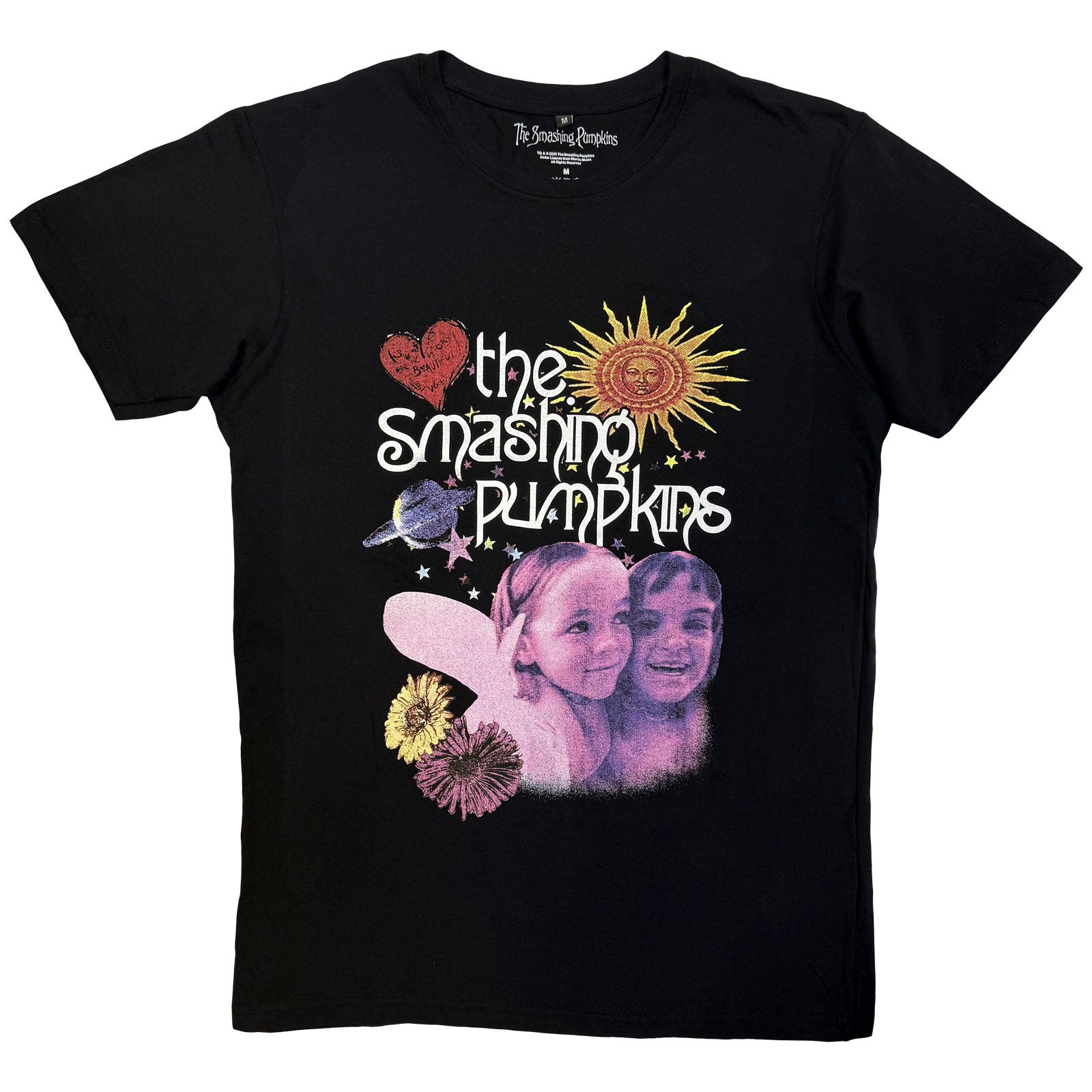 The Smashing Pumpkins Unisex Premium Carbon T-Shirt: Celestial Collage (Black)