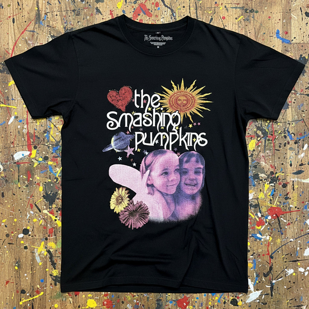 The Smashing Pumpkins Unisex Premium Carbon T-Shirt: Celestial Collage (Black)