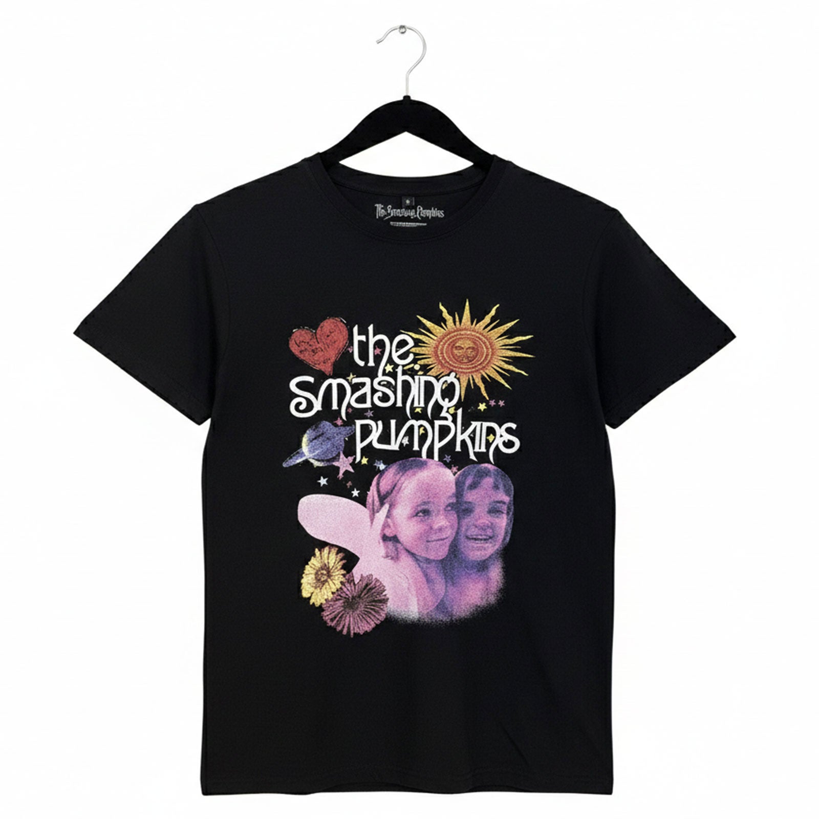 The Smashing Pumpkins Unisex Premium Carbon T-Shirt: Celestial Collage (Black)