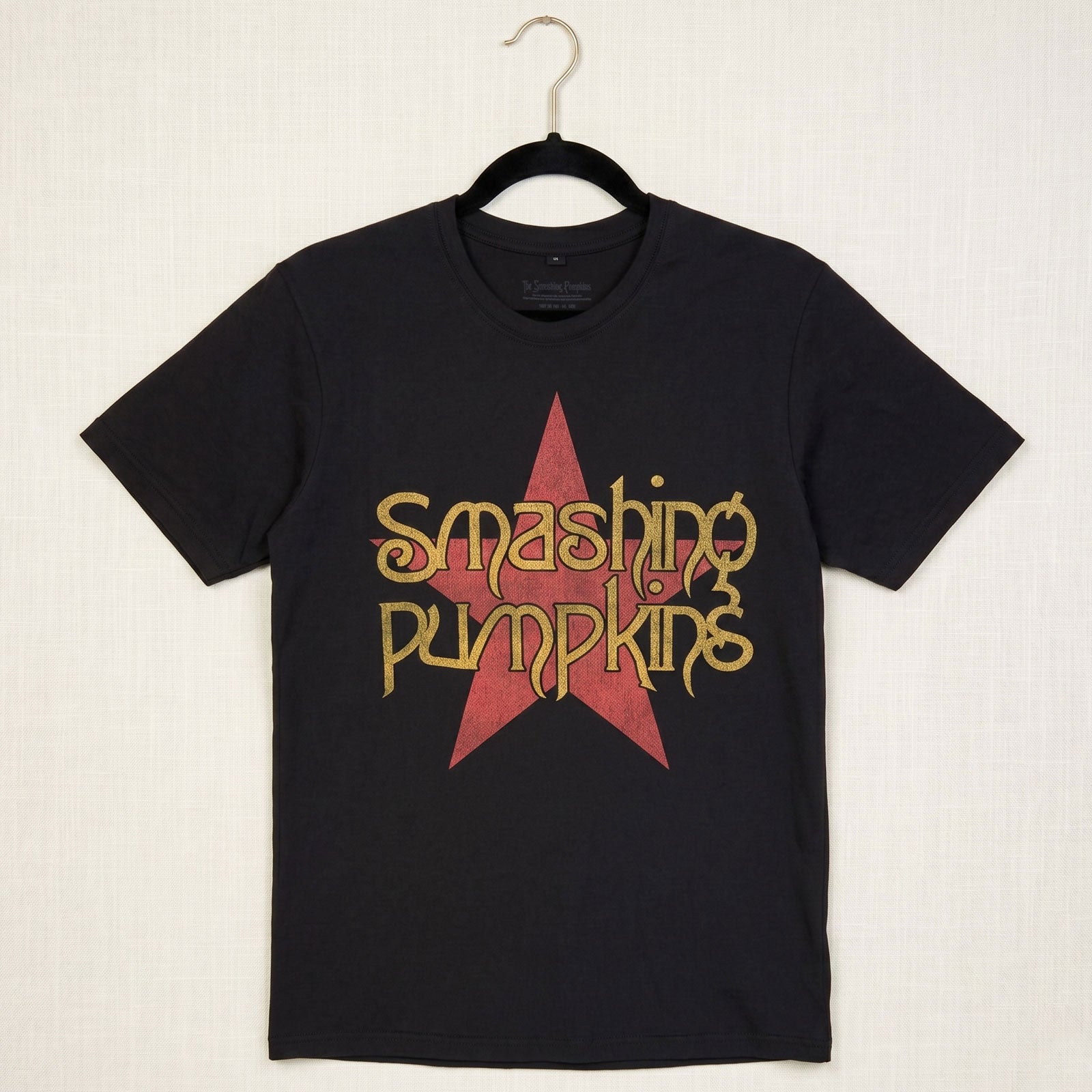 The Smashing Pumpkins Unisex Premium Carbon T-Shirt: Rock Invasion (Black) (Back Print)
