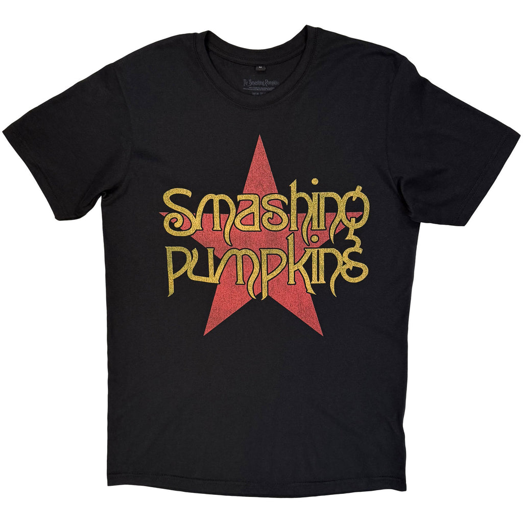 The Smashing Pumpkins Unisex Premium Carbon T-Shirt: Rock Invasion (Black) (Back Print)