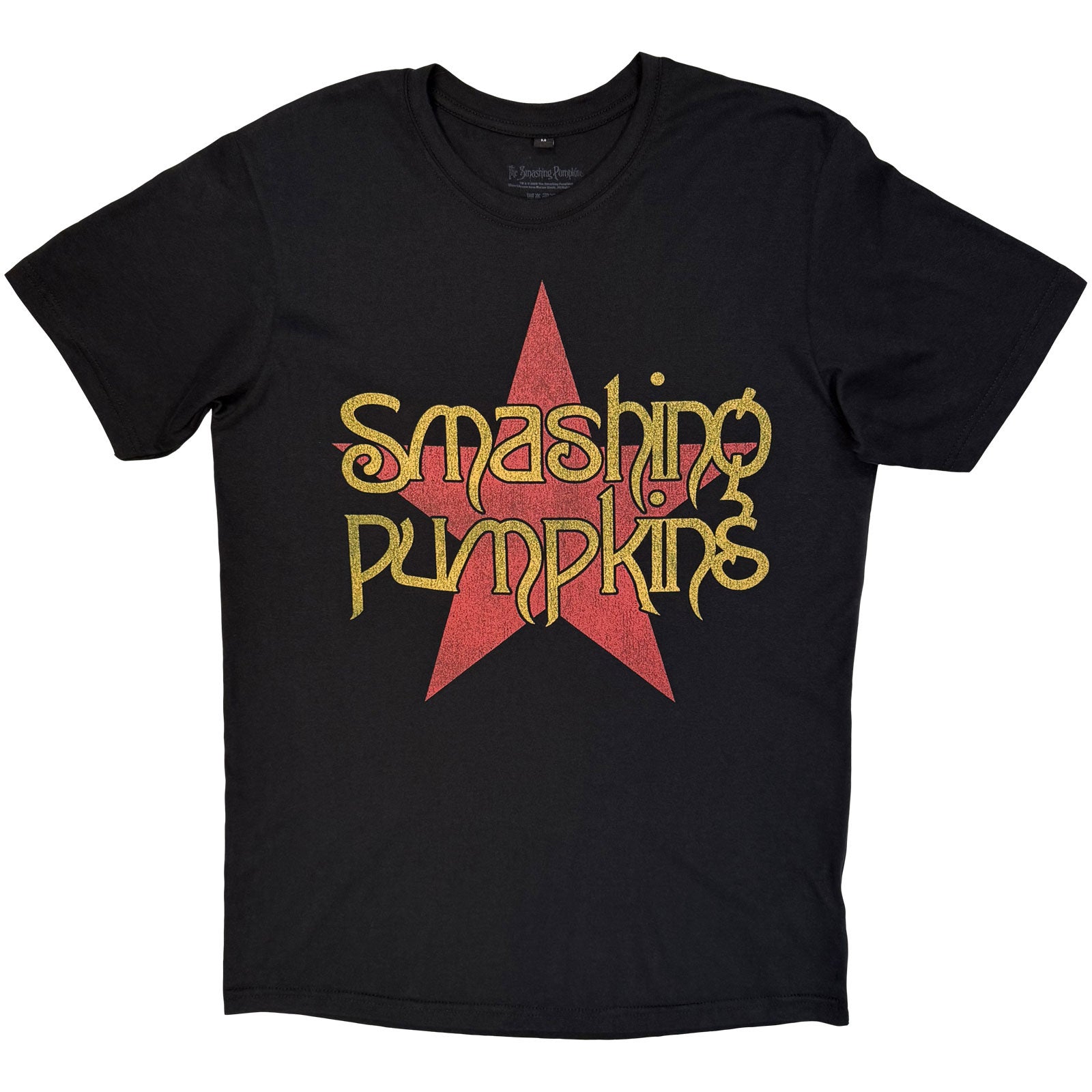 The Smashing Pumpkins Unisex Premium Carbon T-Shirt: Rock Invasion (Black) (Back Print)