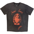 The Smashing Pumpkins Unisex Stone Wash T-Shirt: Sacred Heart (Charcoal Grey)