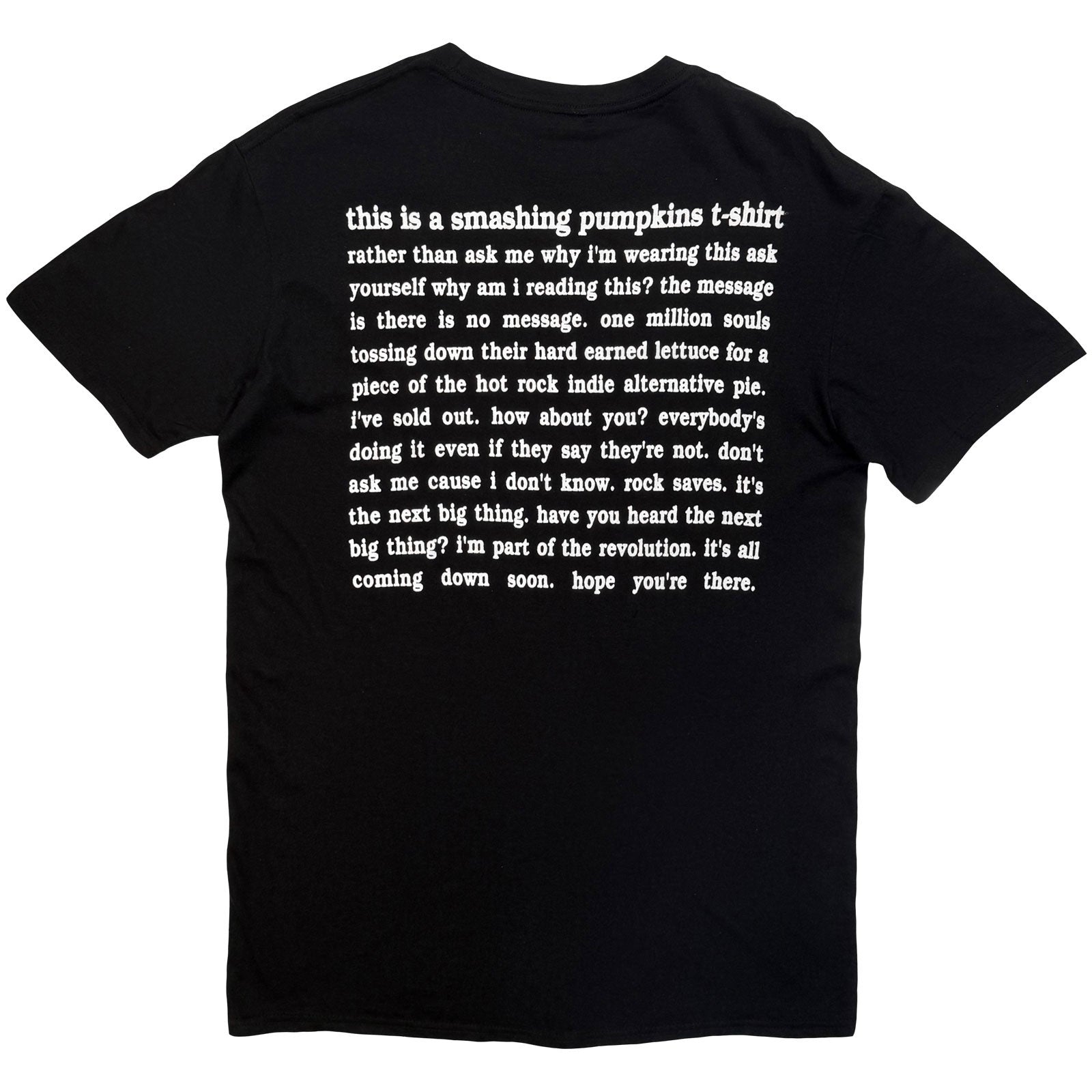 The Smashing Pumpkins Unisex T-Shirt: Star Girl (Black) (Back Print)