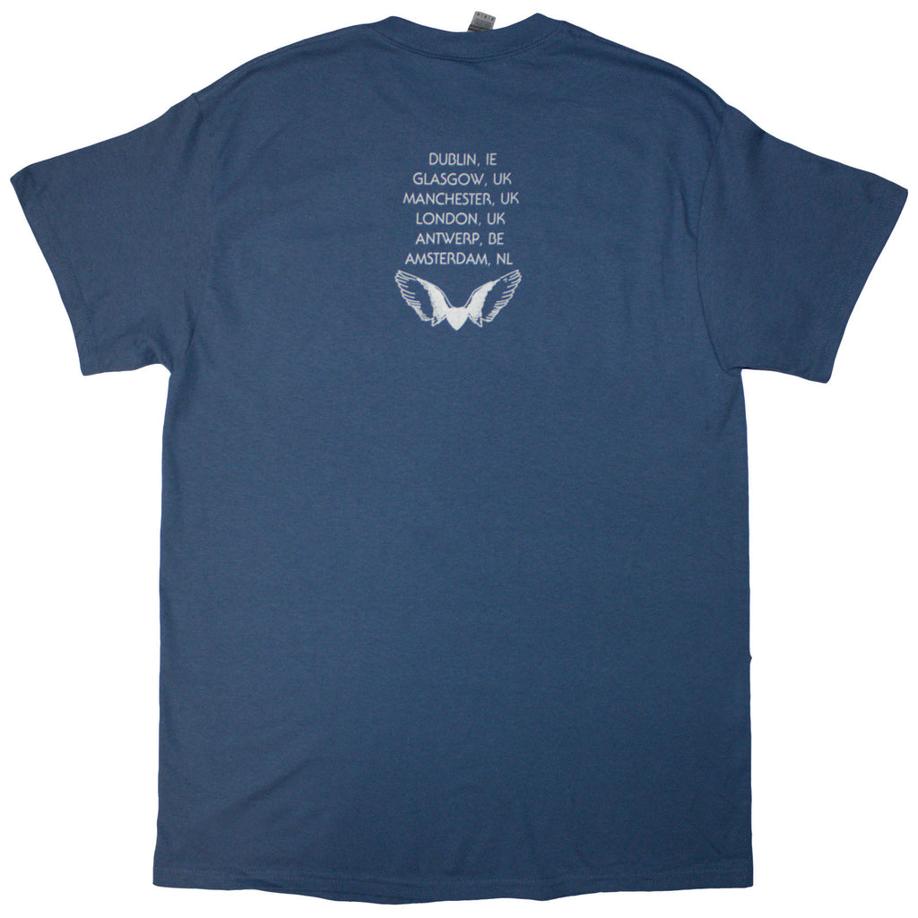 Stevie Nicks Unisex T-Shirt: Tour '24 Wings (Blue) (Back Print & Ex-Tour)