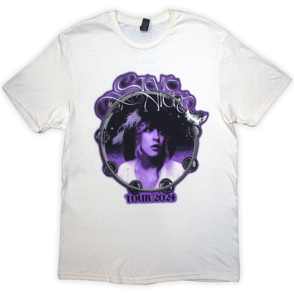 Stevie Nicks Unisex T-Shirt: Tour '24 Bella Donna (Natural) (Back Print & Ex-Tour)