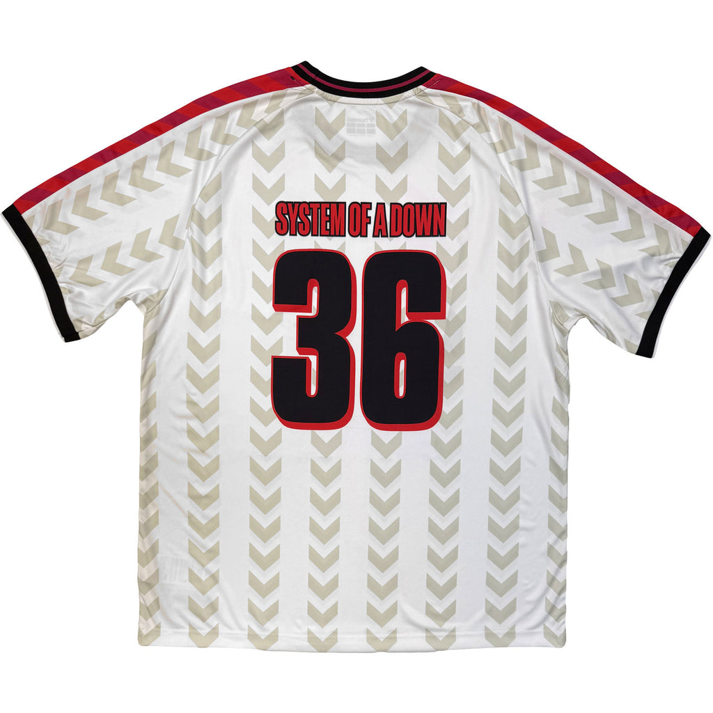 System Of A Down Unisex Sports Jersey: Hummel Berlin Tour '26 (White) (All Over Print & Ex-Tour)