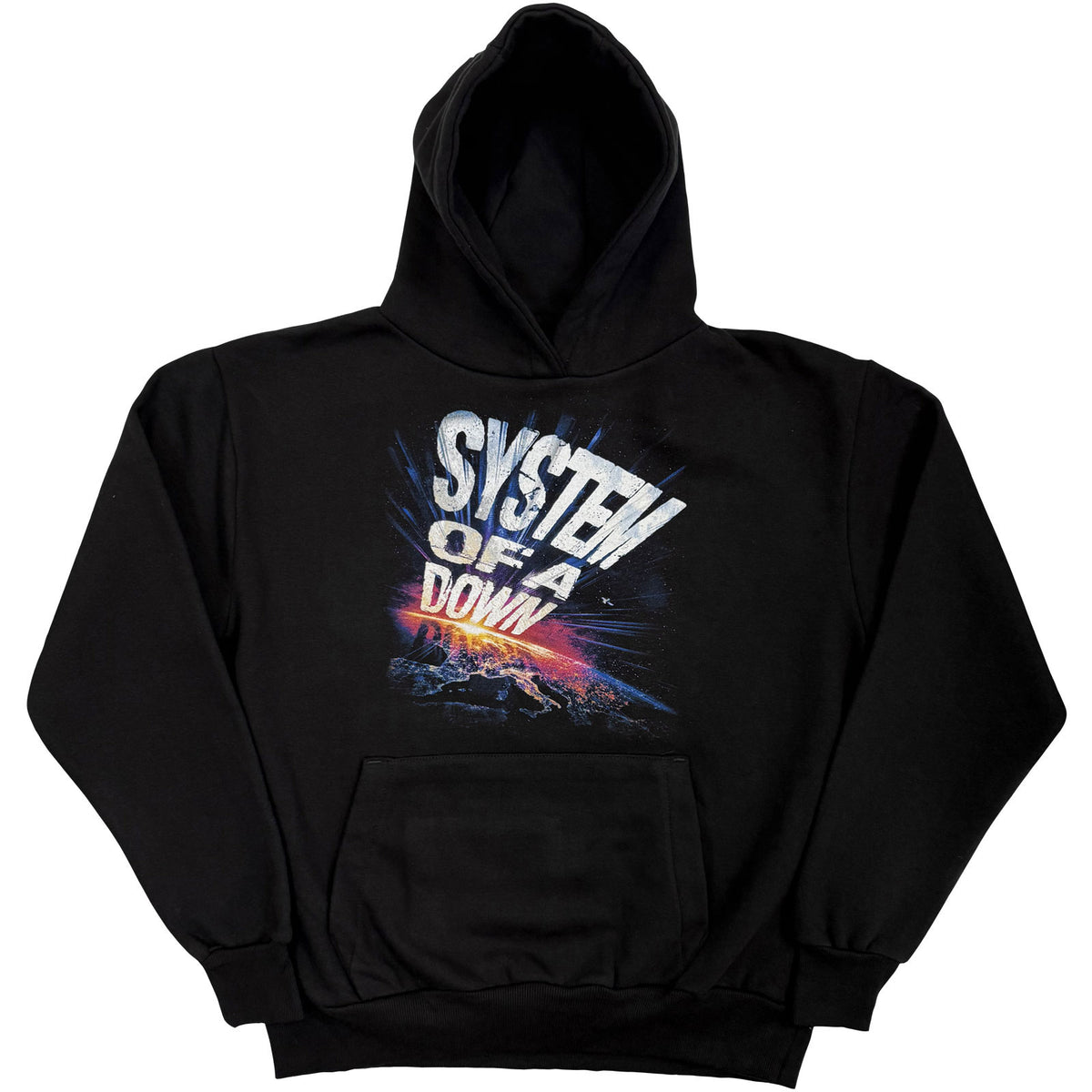 System Of A Down Unisex Pullover Hoodie: Admat Tour '26 (Black) (Back Print & Ex-Tour)
