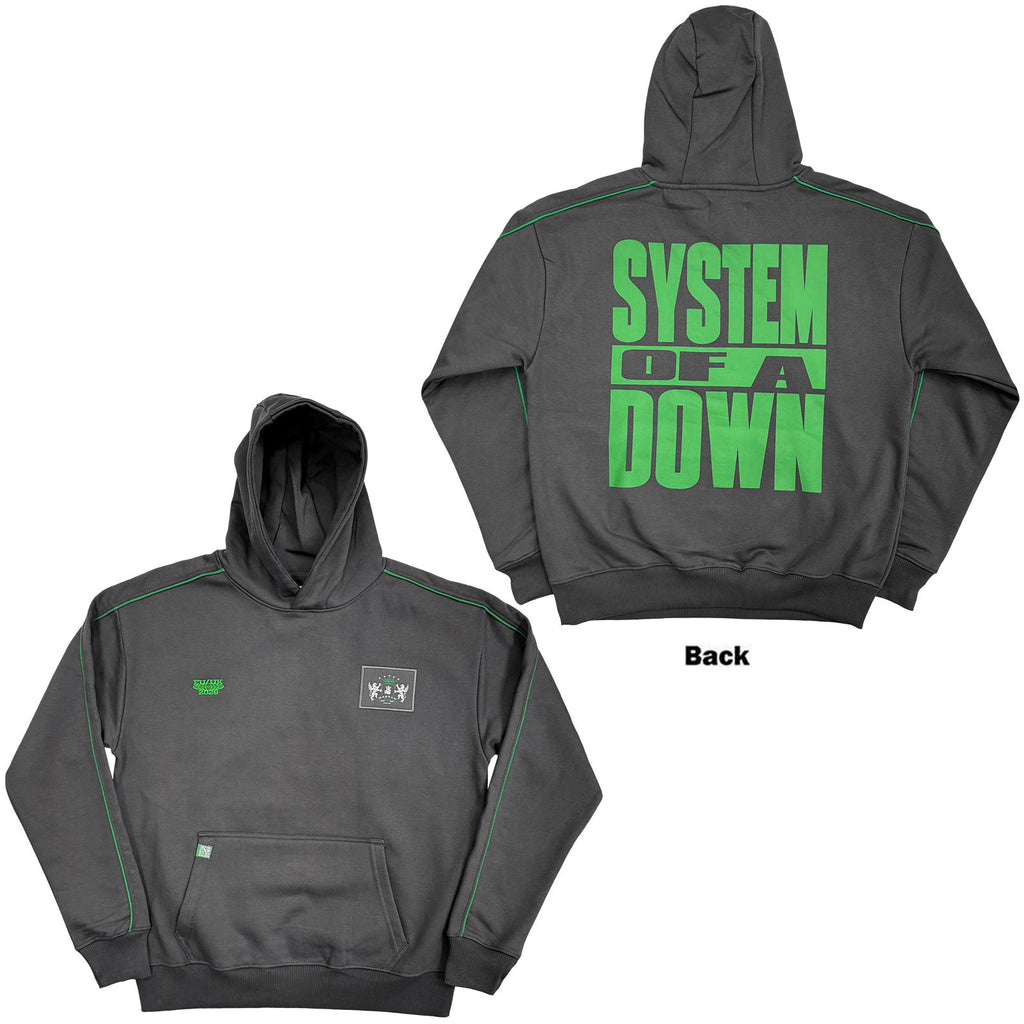 System Of A Down Unisex Pullover Hoodie: Warsaw Event Tour '26 (Grey) (Back Print & Ex-Tour)