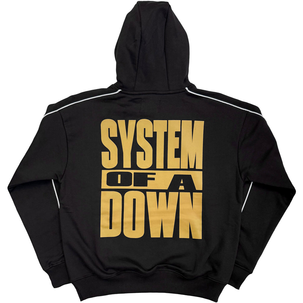 System Of A Down Unisex Pullover Hoodie: Paris Event Tour '26 (Black) (Back Print & Ex-Tour)