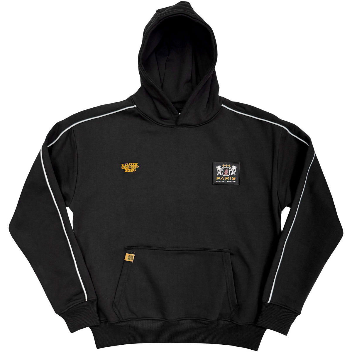 System Of A Down Unisex Pullover Hoodie: Paris Event Tour '26 (Black) (Back Print & Ex-Tour)