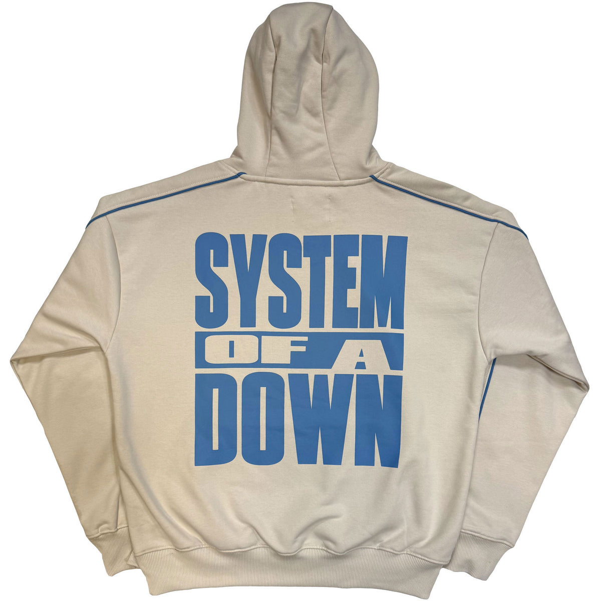 System Of A Down Unisex Pullover Hoodie: Milan Event Tour '26 (Natural) (Back Print & Ex-Tour)