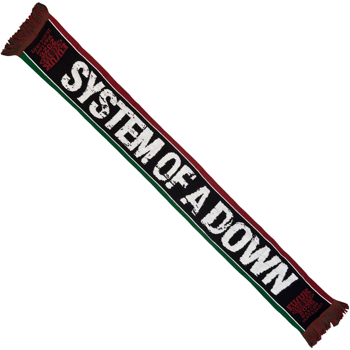 System Of A Down Unisex Scarf: Warsaw Event Tour '26 (Multicolour) (Ex-Tour)