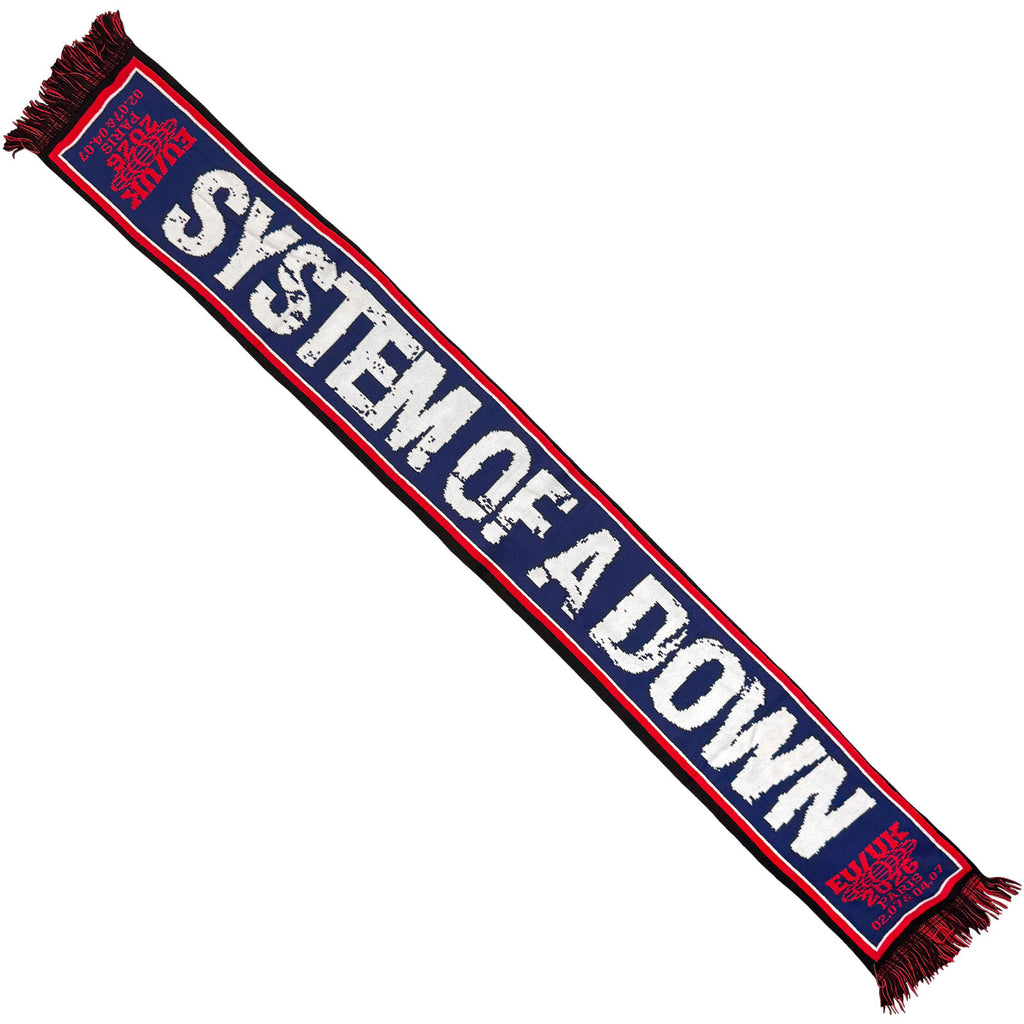 System Of A Down Unisex Scarf: Paris Event Tour '26 (Multicolour) (Ex-Tour)