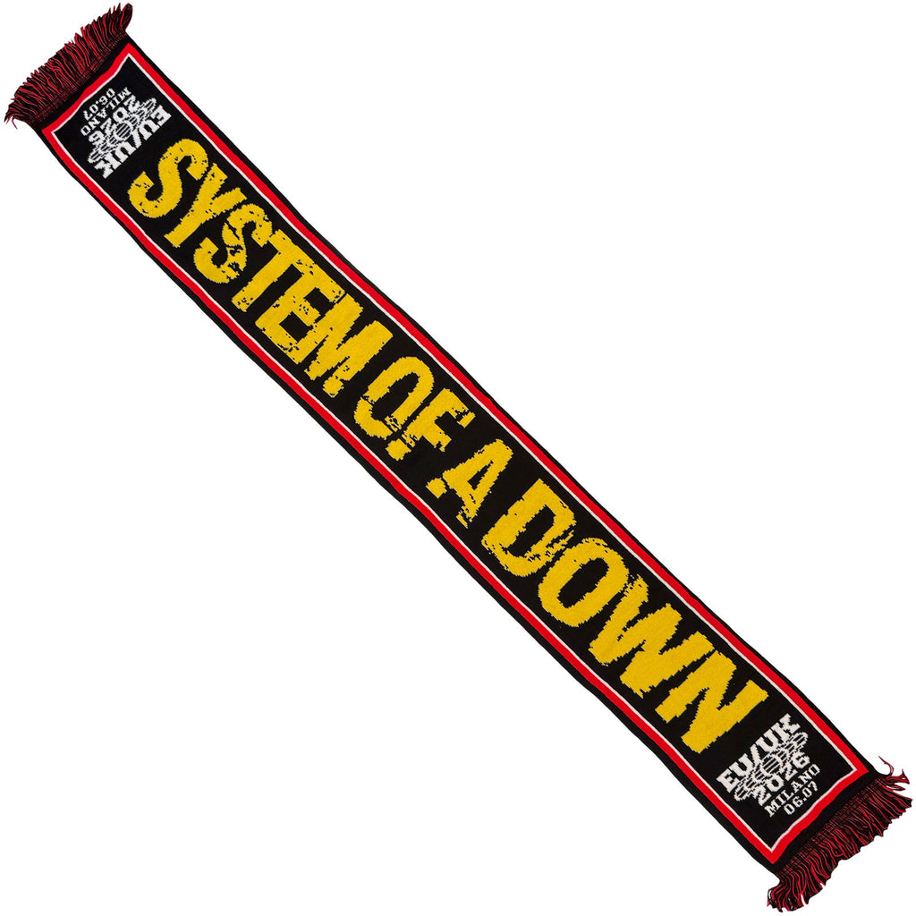 System Of A Down Unisex Scarf: Milan Event Tour '26 (Multicolour) (Ex-Tour)
