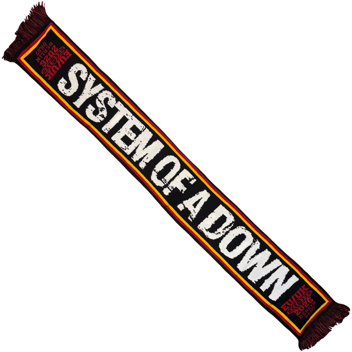 System Of A Down Unisex Scarf: Berlin Event Tour '26 (Multicolour) (Ex-Tour)