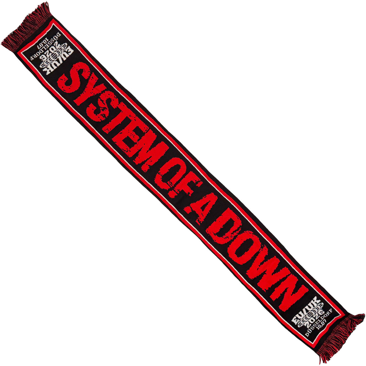 System Of A Down Unisex Scarf: Dusseldorf Event Tour '26 (Multicolour) (Ex-Tour)