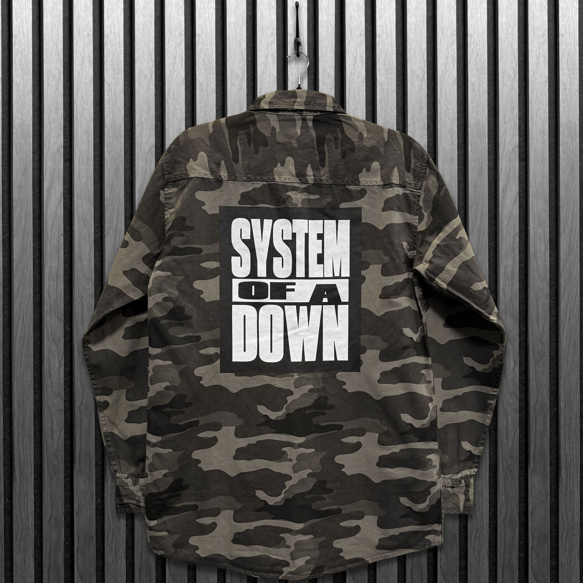 System Of A Down Unisex Shirt: Logo Tour '26 (Camouflage Green) (Back Print & Ex-Tour)