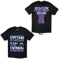 System Of A Down Unisex T-Shirt: Metallic Logo Tour '26 (Black) (Back Print & Ex-Tour)