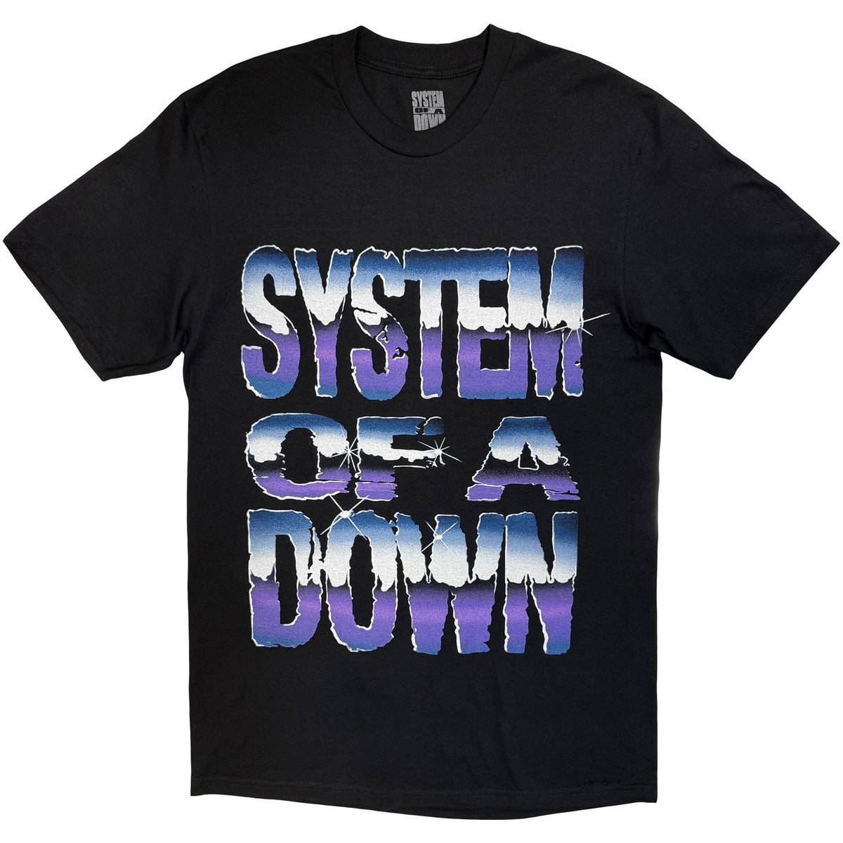 System Of A Down Unisex T-Shirt: Metallic Logo Tour '26 (Black) (Back Print & Ex-Tour)