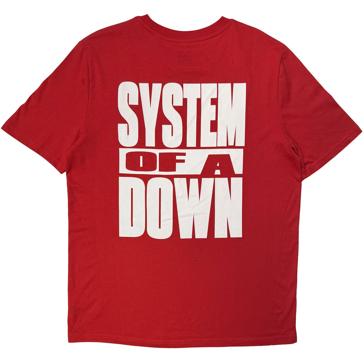 System Of A Down Unisex T-Shirt: Dusseldorf Event Tour '26 (Red) (Back Print & Ex-Tour)