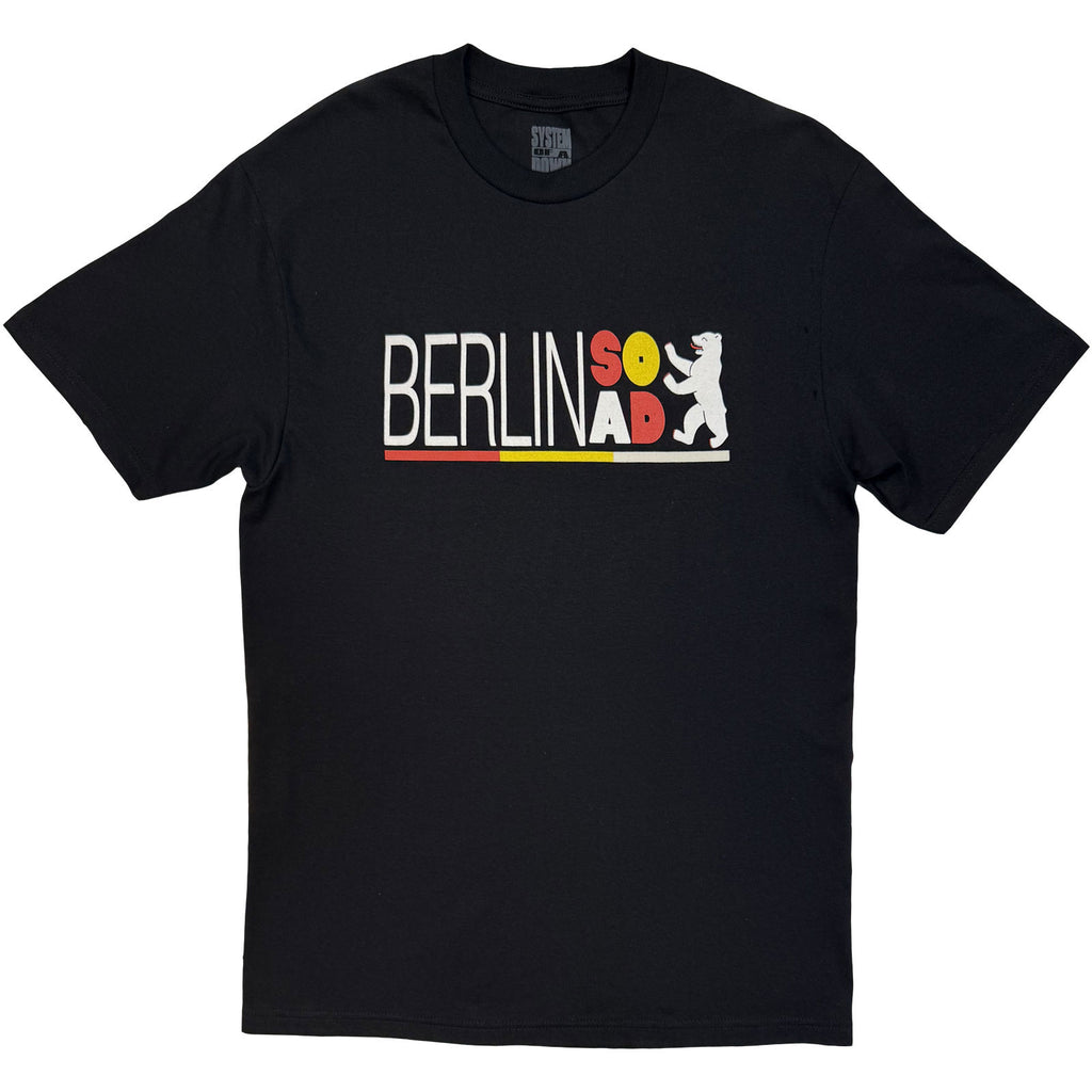 System Of A Down Unisex T-Shirt: Berlin Event Tour '26 (Black) (Back Print & Ex-Tour)