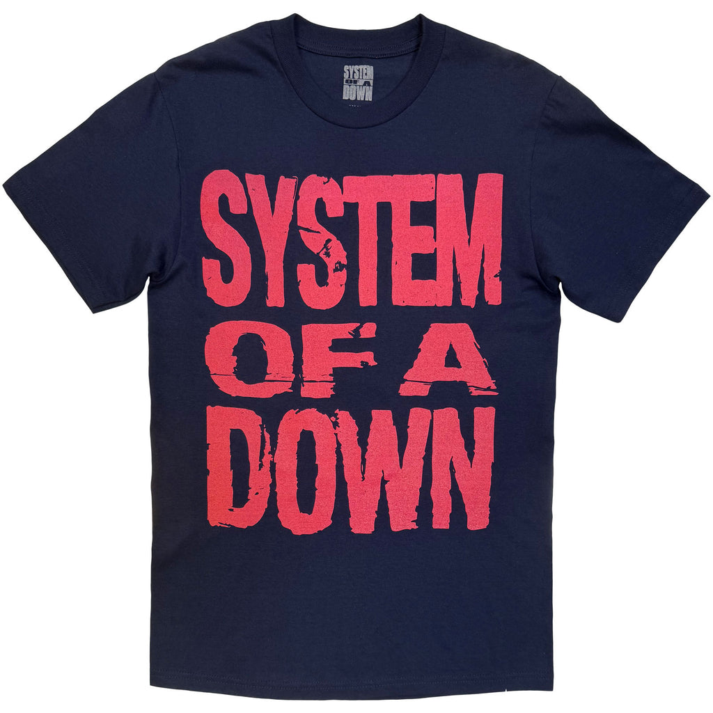 System Of A Down Unisex T-Shirt: London Event UJ Tour '26 (Navy Blue) (Back Print & Ex-Tour)