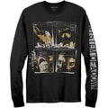 System Of A Down Unisex Long Sleeve T-Shirt: Face Boxes (Black) (Sleeve Print)