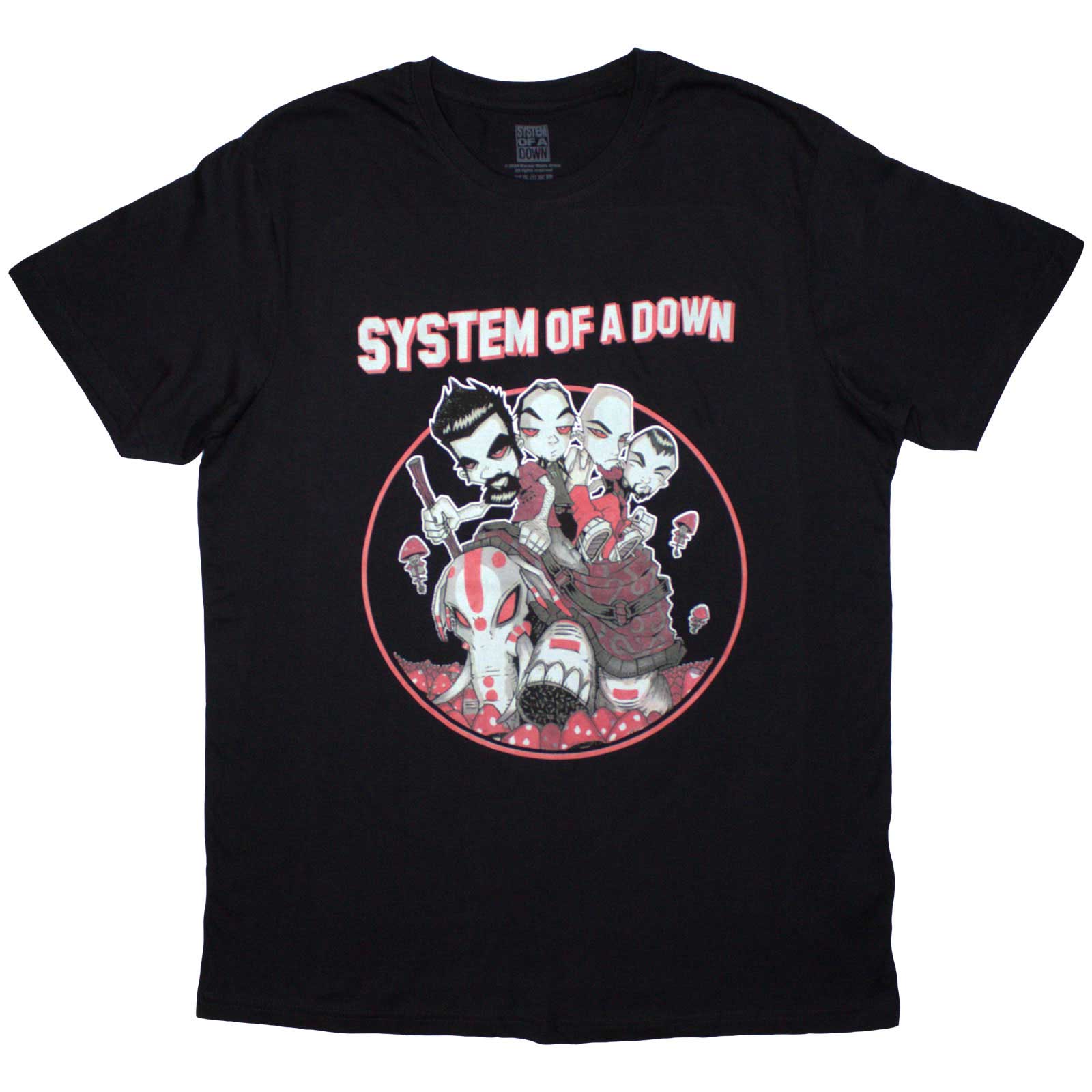 System Of A Down Unisex T-Shirt: Mushroom People (Black)