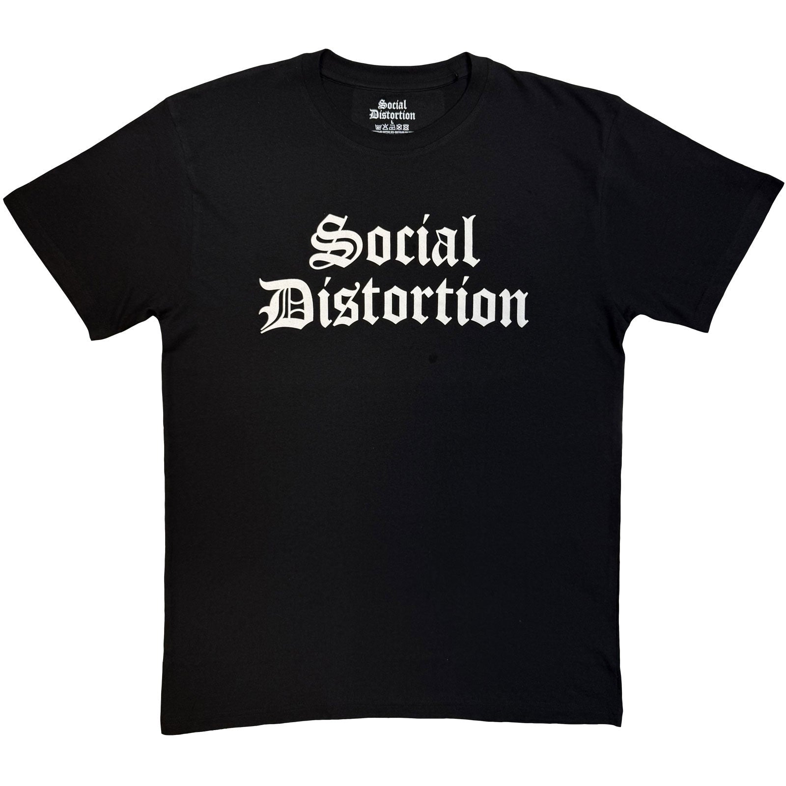 Social Distortion Unisex T-Shirt: Logo Mono (Black)