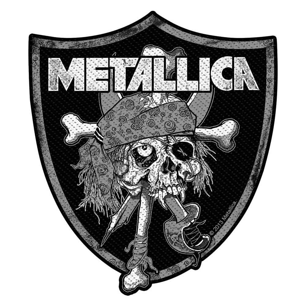 Metallica Standard Patch: Raiders Skull