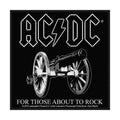 AC/DC Standard Patch: For Those About To Rock (Black)