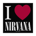 Nirvana Standard Patch: I Love Nirvana
