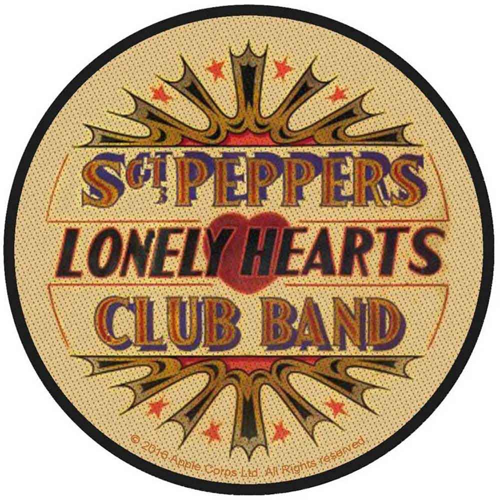 The Beatles Standard Patch: Sgt Peppers Lonely Hearts Club Band