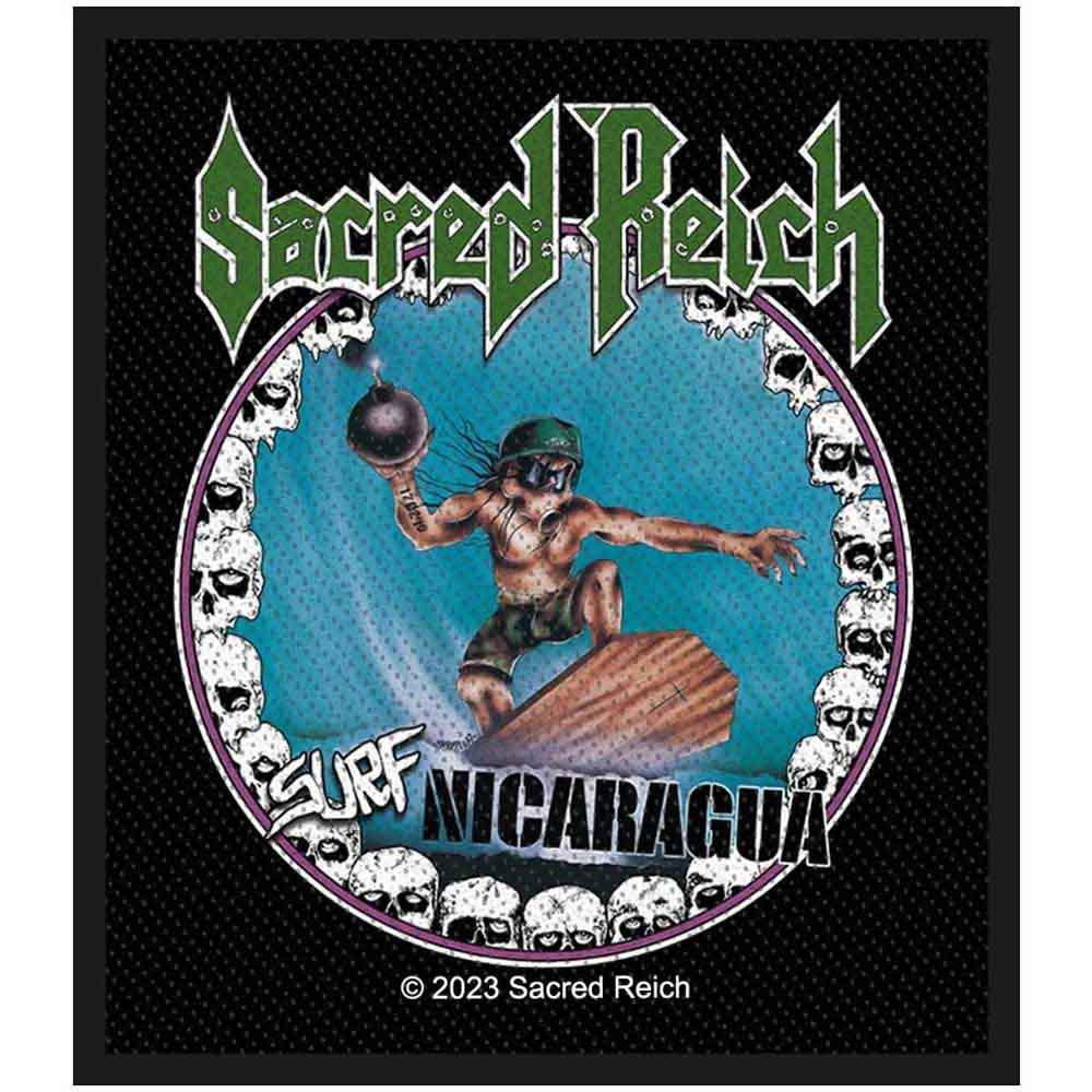 Sacred Reich Standard Patch: Surf Nicaragua