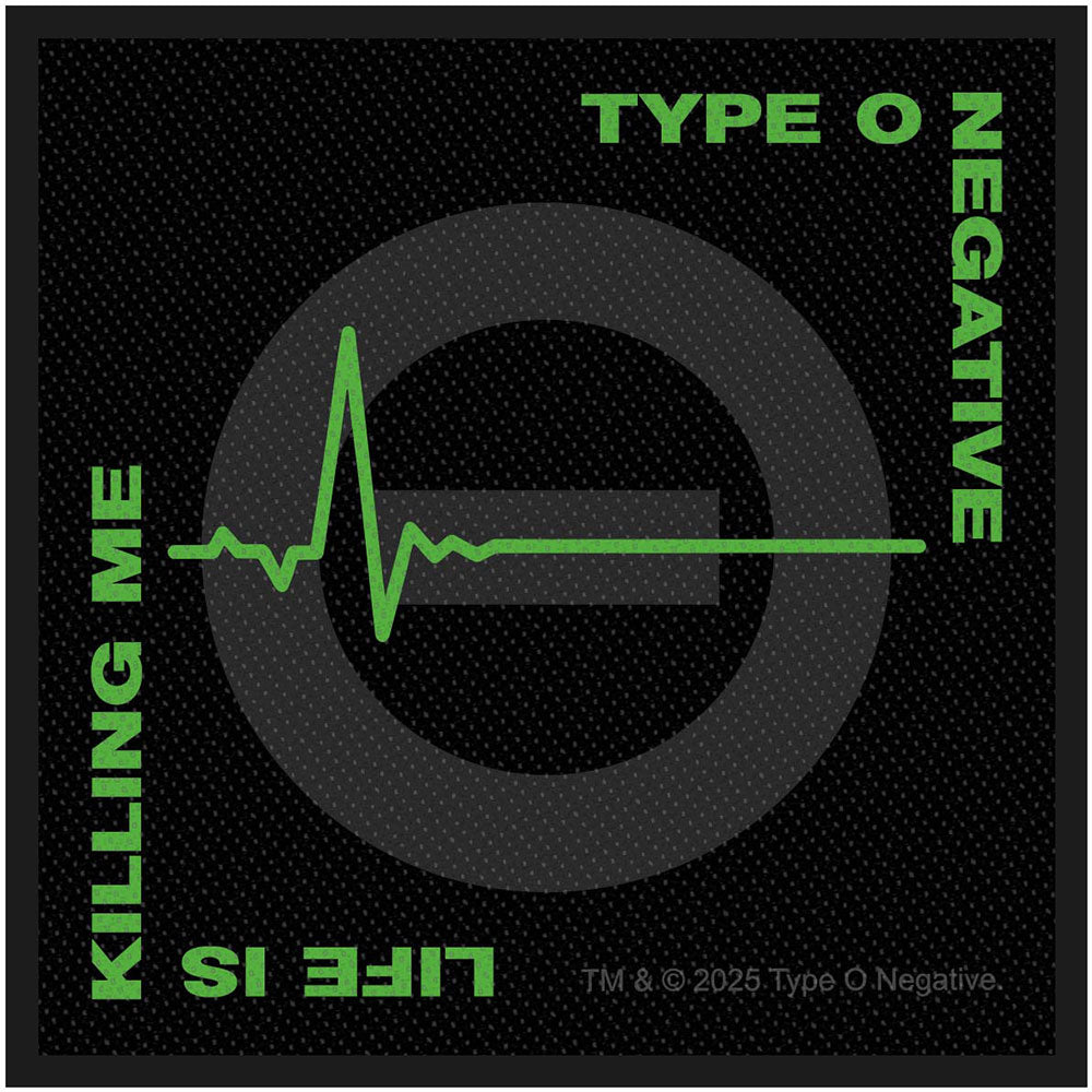 Type O Negative Standard Patch: Life Is Killing Me