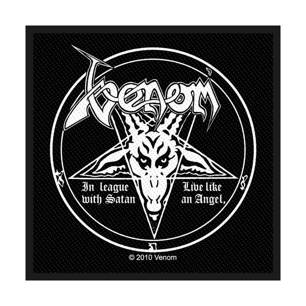 Venom Standard Woven Patch: In League With Satan