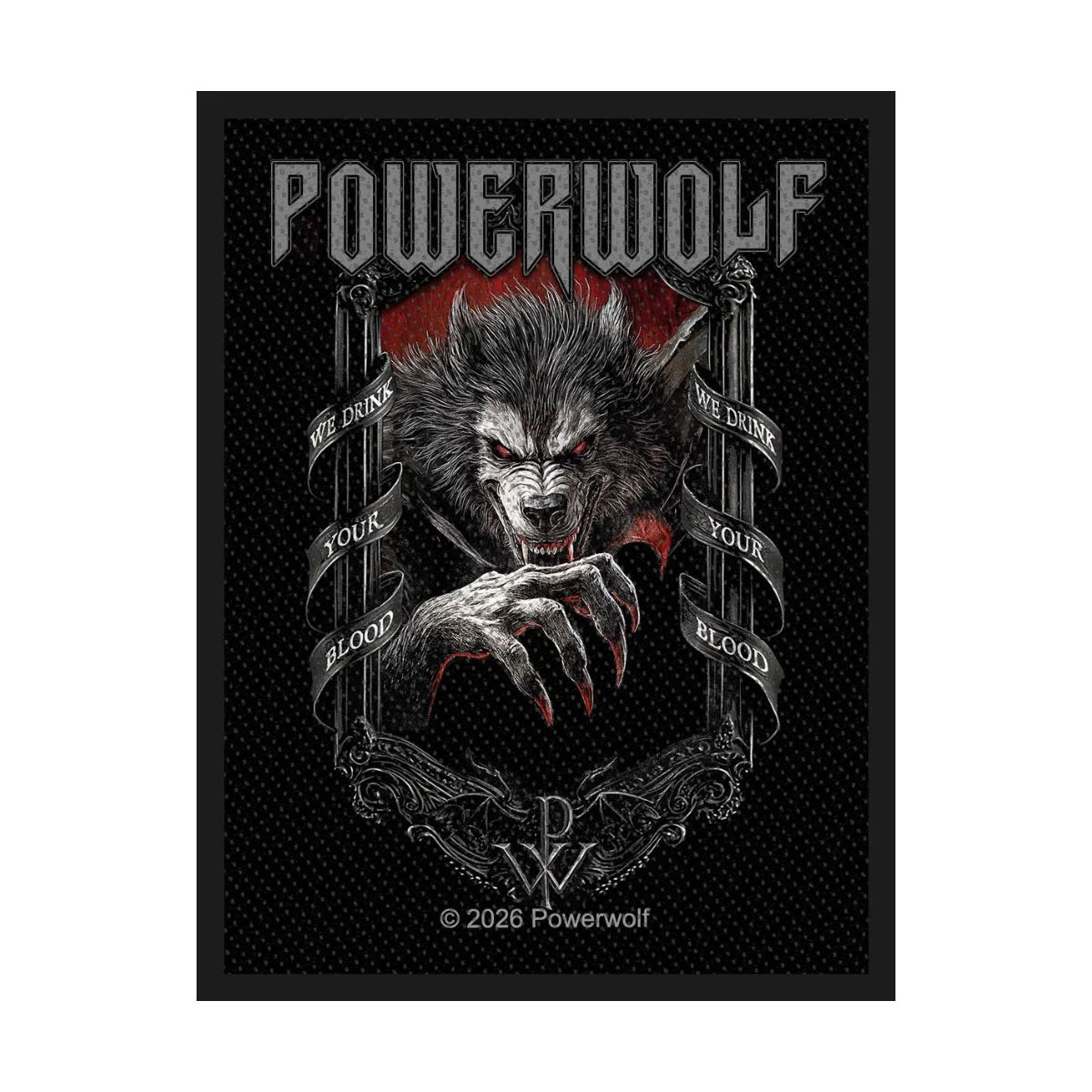 Powerwolf  Standard Patch: We Drink Your Blood