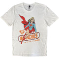 DC Comics Unisex T-Shirt: Supergirl Invincible (White)