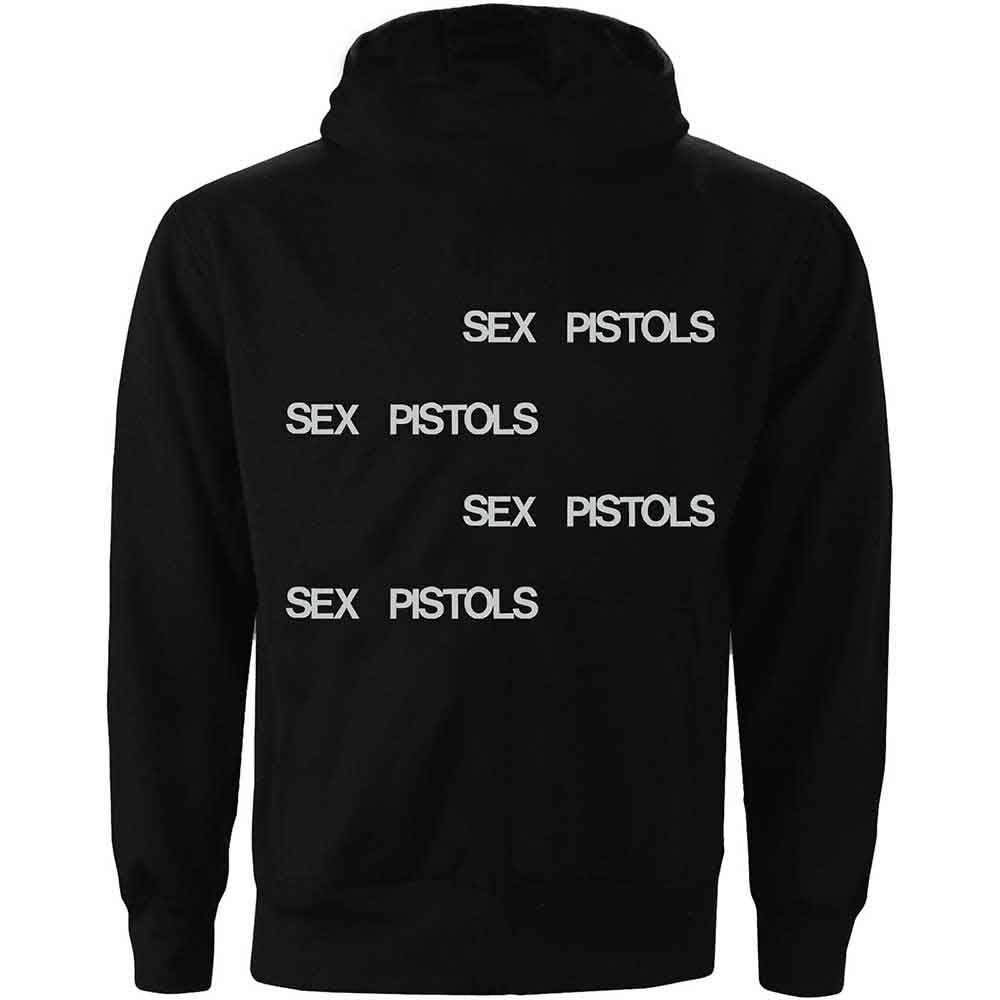 The Sex Pistols Unisex Pullover Hoodie: Pretty Vacant (Black) (Back Print)