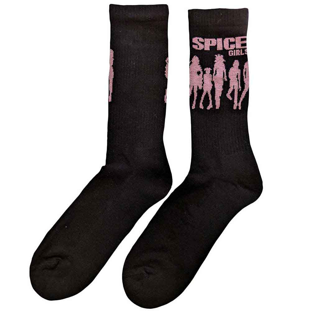The Spice Girls Unisex Ankle Socks: Silhouette (Black) (UK Size 7 - 11)