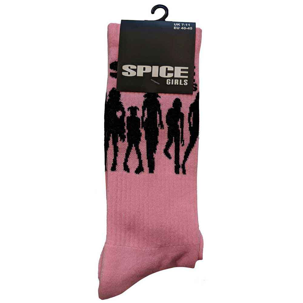 The Spice Girls Unisex Ankle Socks: Silhouette (Pink) (UK Size 7 - 11)