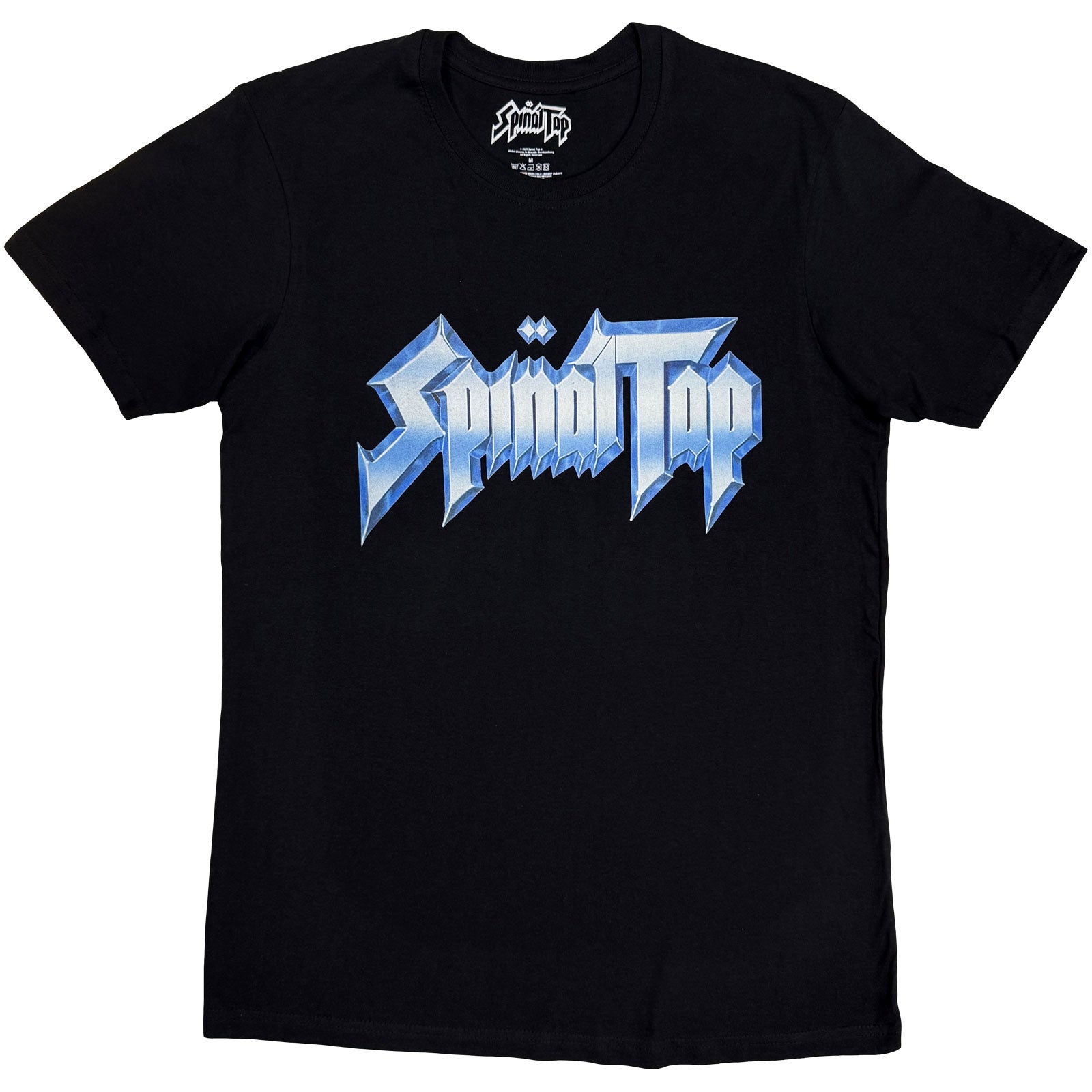 Spinal Tap Unisex T-Shirt: Metallic Logo (Black)
