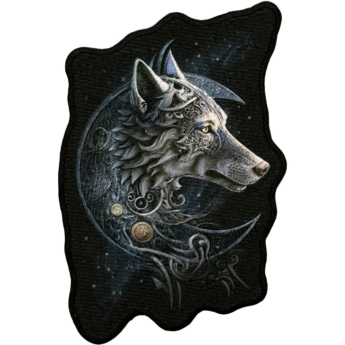 Spiral_Celtic Wolf_Woven Patch