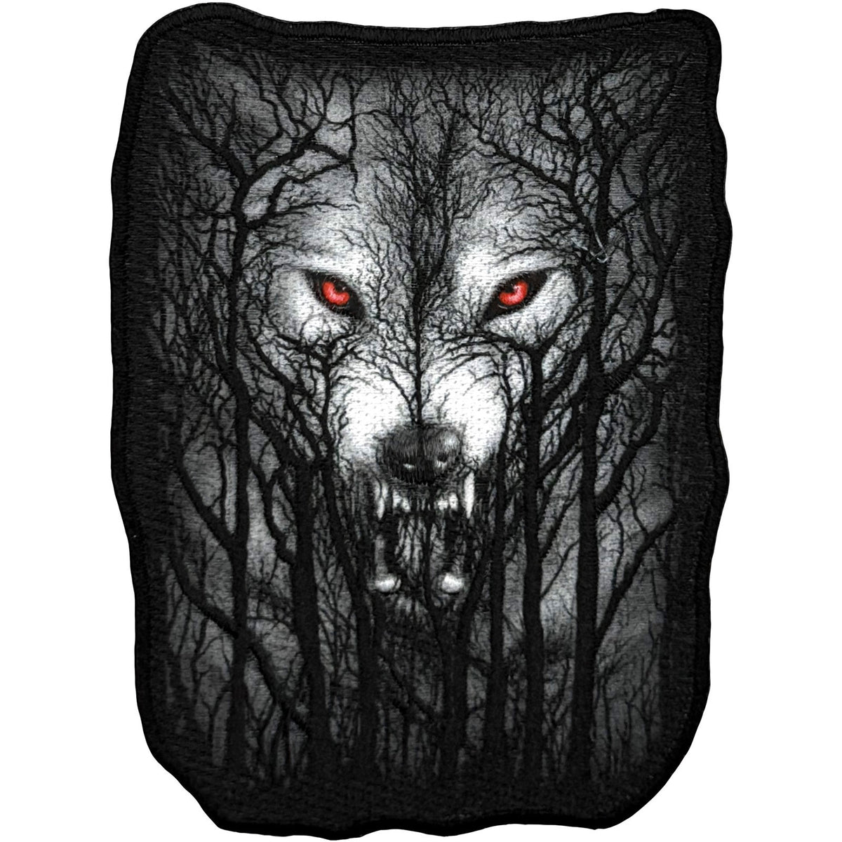 Spiral_Forest Wolf_Woven Patch