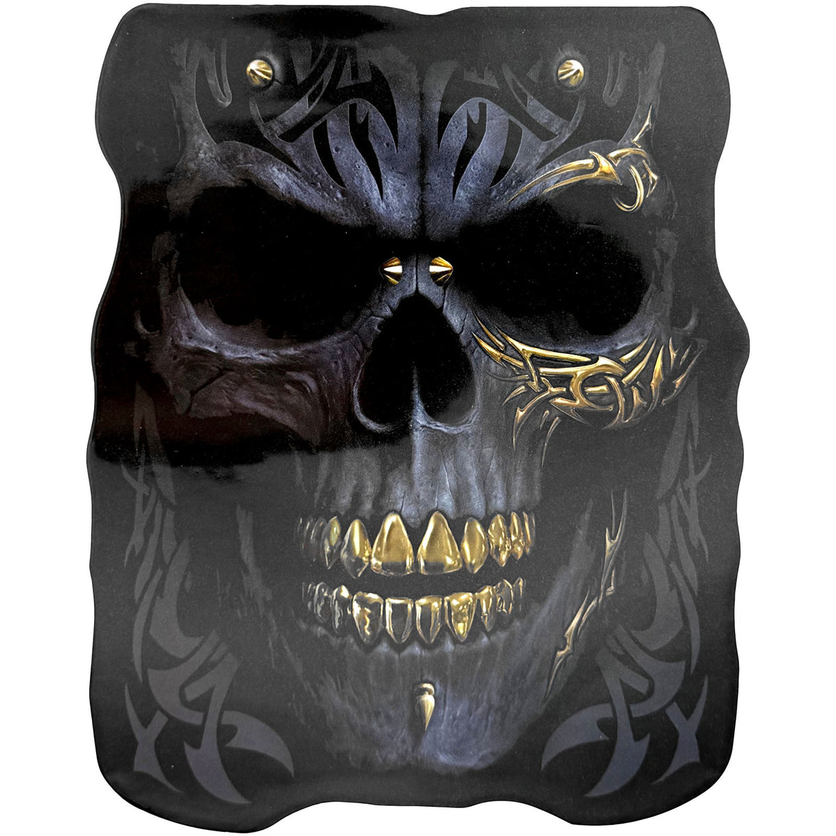 Spiral_Black Gold Skull_Sticker
